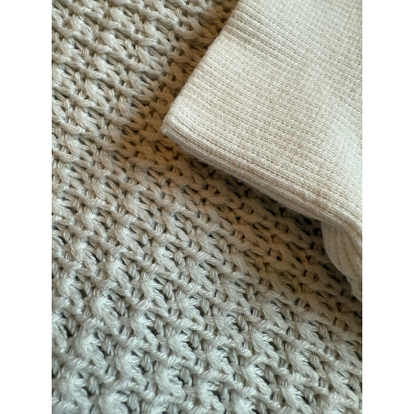 EUC Women's Sanctuary HI-low Sweater Tunic Top Size M White Cream - Picture 4 of 8